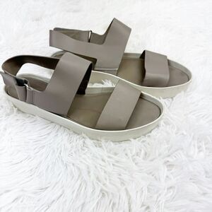 Vince Westport Leather Platform Adjustable Sandals